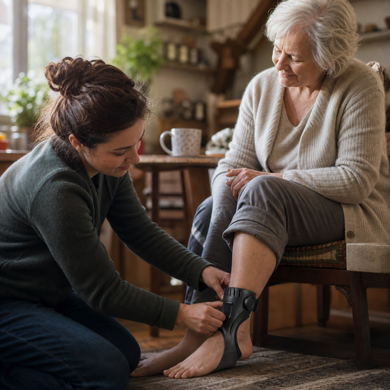 A Caregiver's Guide to Supporting a Loved One With Foot Drop